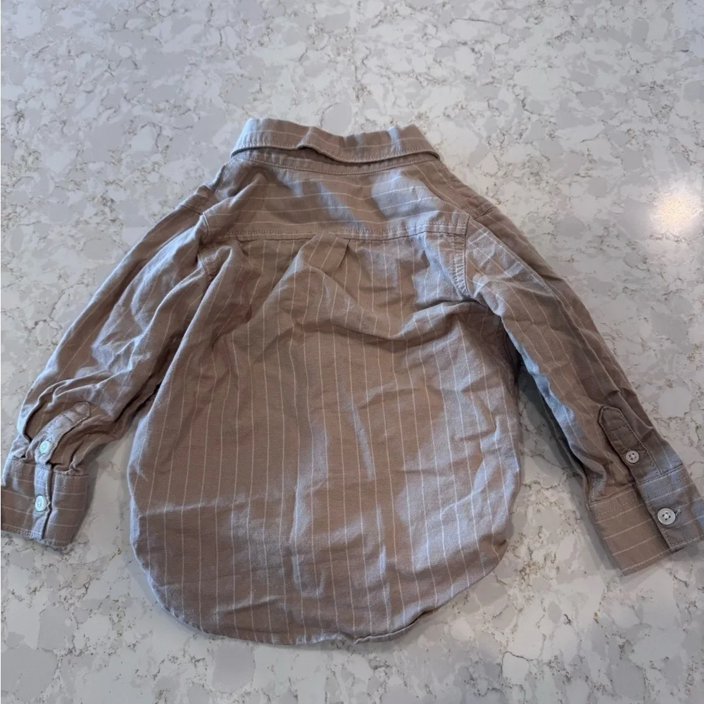 Gap, 2T Brown Striped Kids Shirt